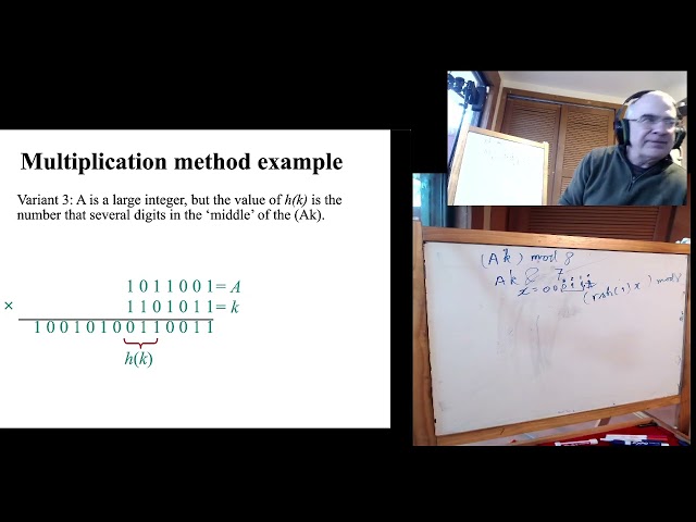 cs445.  Lecture 6. Hashing 2