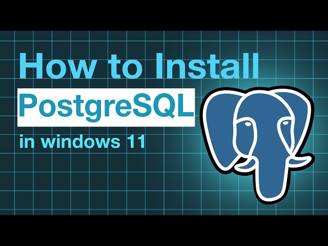 How to install PostgreSQL in windows 11 | Database Management System (DBMS)