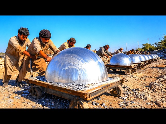 Pakistan Giant Stone Lathe Technique Turns Mountain Stone into Expensive Products @AmazingExperts