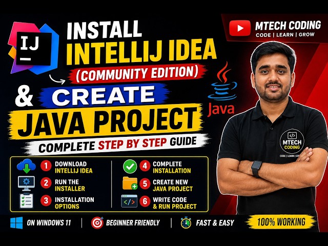 How to Install IntelliJ IDEA and Create Java Project | Beginner Tutorial