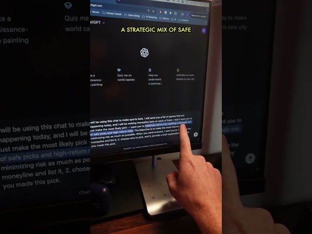 Sports Betting with ChatGPT 💰🏈