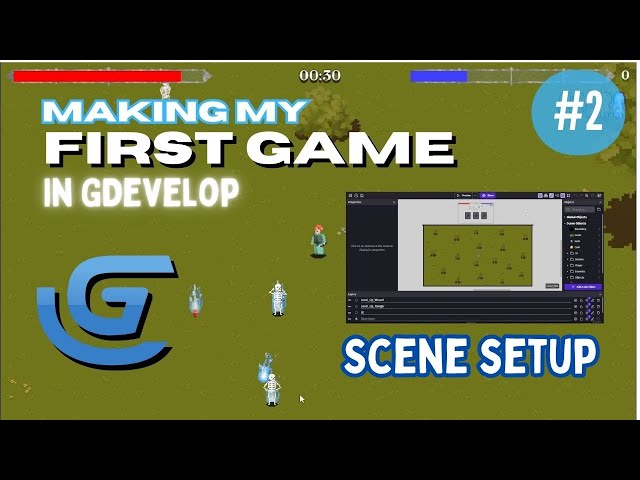 Making My First Game in GDevelop (2) Scene Setup
