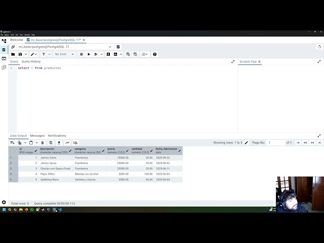 Clase 18 Sistemas de Gestón de BD Avanzados (Python y PostgreSQL)
