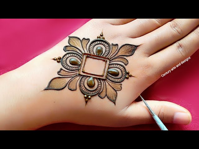 Very beautiful stylish back hand mehndi design | Easy mehndi design | Simple mehndi design | mehndi