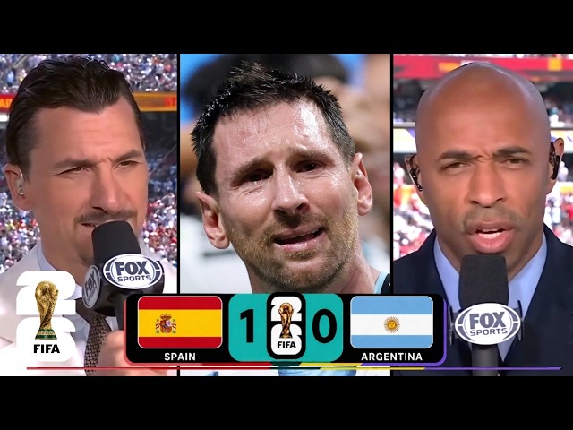 Messi's Biggest Nightmare Came True! | Spain 1-0 Argentina | Zlatan & Thierry Henry REACT