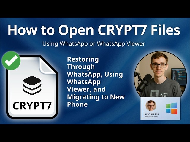 How to Open CRYPT7 Files (WhatsApp Encrypted Database)