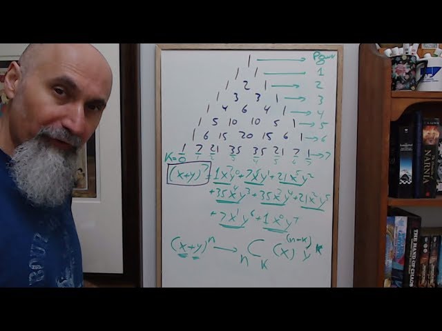 Day of Math #6, Part 1: Pascal's Triangle, Binomial Theorem, Combinatorics, nCr, Factorials [ASMR]