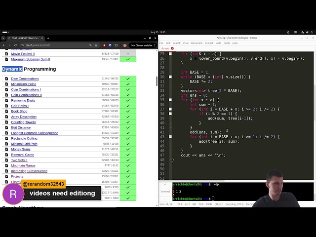CSES Dynamic Programming problems part 4/4