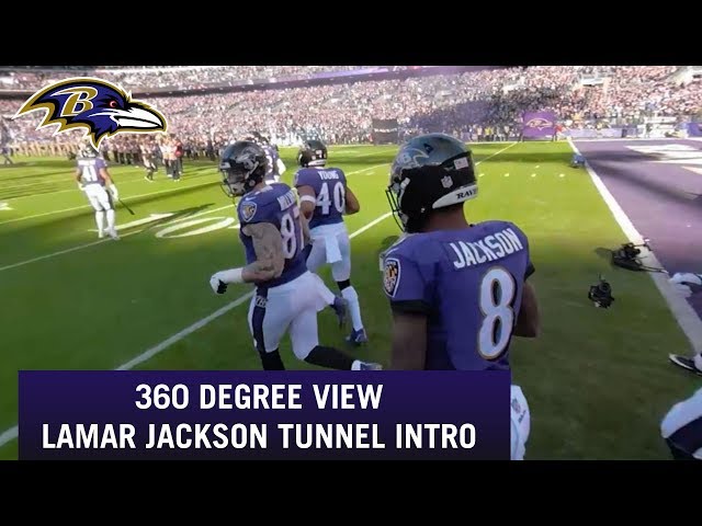 Lamar Jackson Tunnel Entrance 360 Degree View
