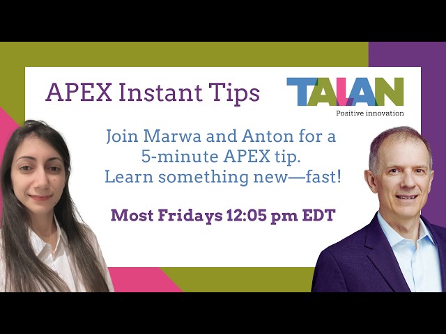 APEX Instant Tips #203: Flex box containers, a new feature in APEX