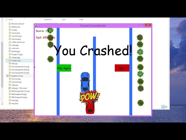 Car Game with python and pygame library