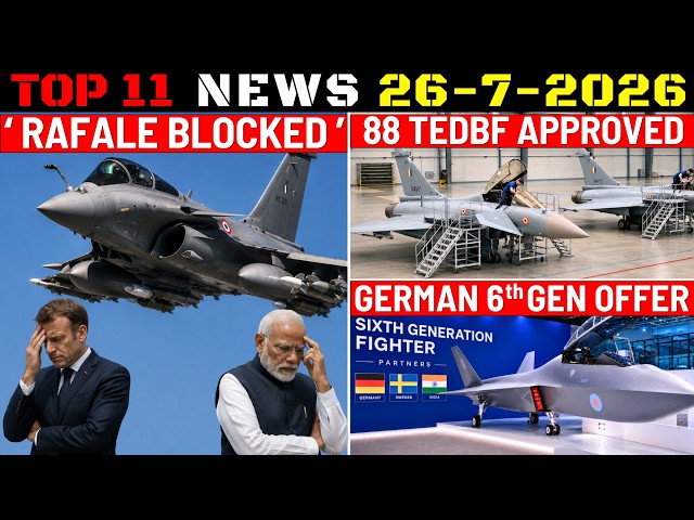 Indian Defence Updates : 114 Rafale Blocked,German 6th Gen Offer,88 TEDBF Approved,Pralay Upgrade