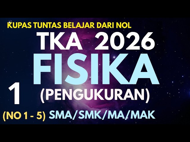 Kupas Tuntas Soal Asli dan Latihan TKA FISIKA XII PENGUKURAN #Part1