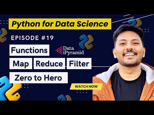 #19 || Map reduce filter in python || Inbuilt vs User Defined Functions in Python
