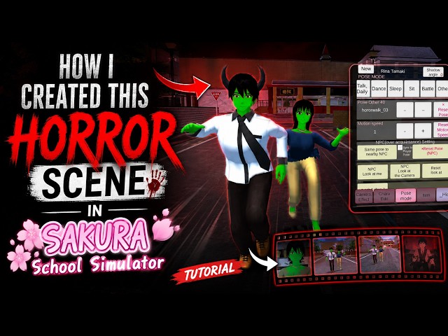 How I Created This HORROR Scene in Sakura School Simulator!
