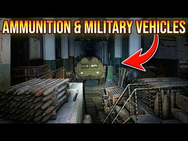 Ammunition and Military Vehicles Found in an Abandoned Underground Factory
