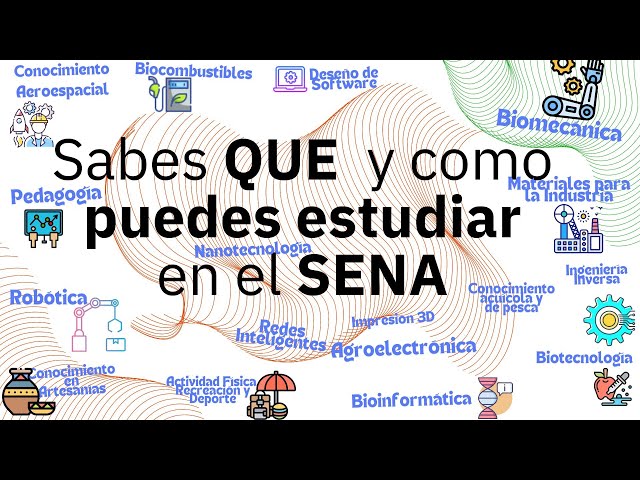 Sabes que y como puedes Estudiar en el SENA:   AREAS INNOVADORAS