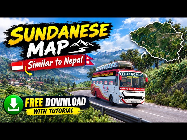 Rudraksha Bus, Bageshwori   &  map in ETS 2 | Free download  with Tutorial Video #ets2