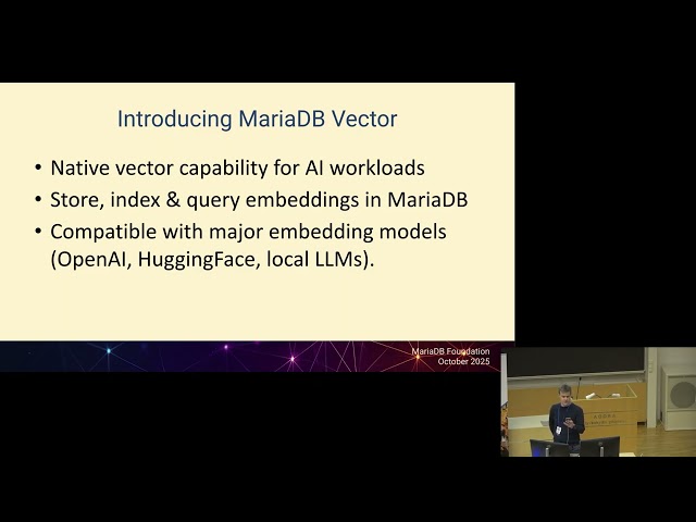 Building RAG AI Applications with MariaDB Vector and Python - Robert Silén & Kaj Arnö