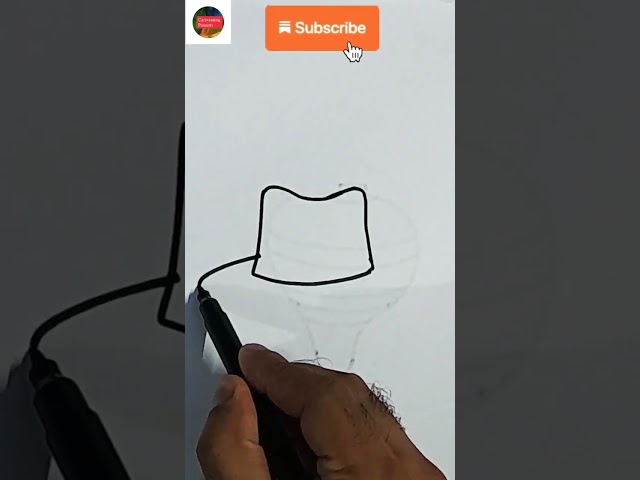 Draw a simple hat using these simple steps #shorts #ashortaday Canvassing Passion