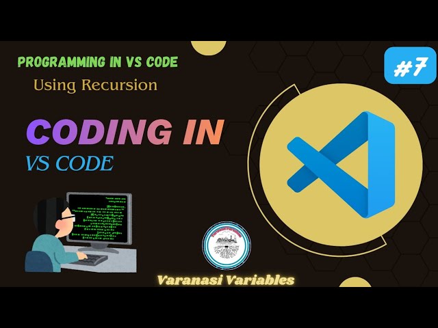 C Program Using Recursion in VS Code | #6 | #c #program 