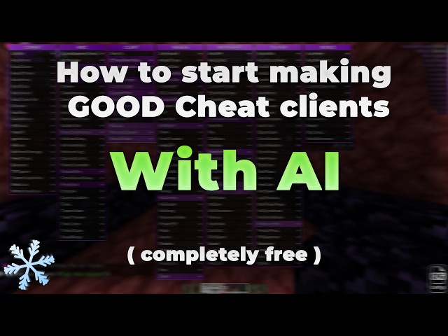 How to make GOOD cheats WITH AI (FREE)