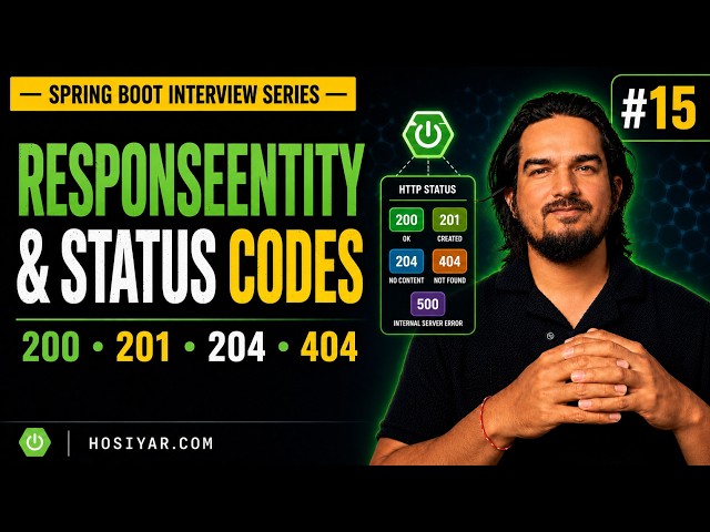 ResponseEntity and HTTP Status Codes | Spring Boot Interview Series #15
