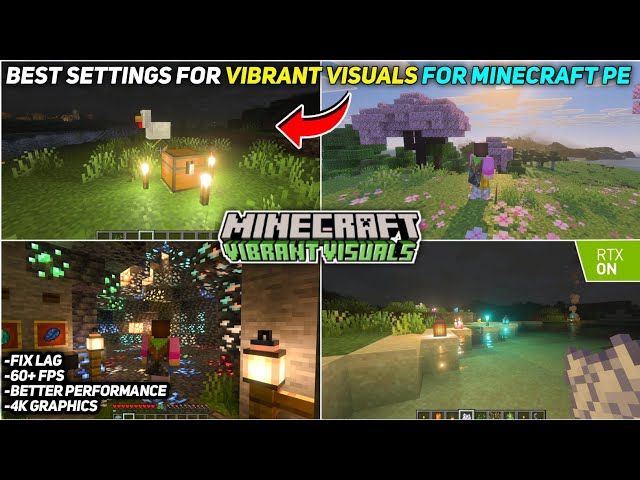 Best Settings For Vibrant Visuals Shader For Minecraft Pe/Bedrock