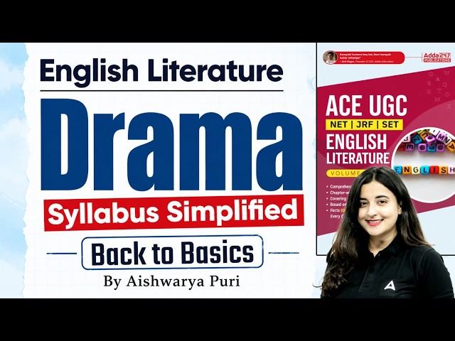 UGC NET English Literature 2026 | UGC NET English Unit 1 Drama by Aishwarya puri mam