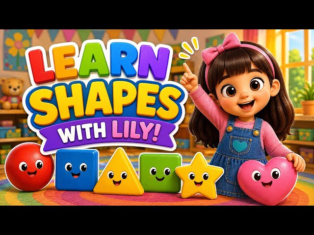 Learn Shapes for Kids with Lily!  | Fun Shape Hunt for Toddlers & Preschoolers