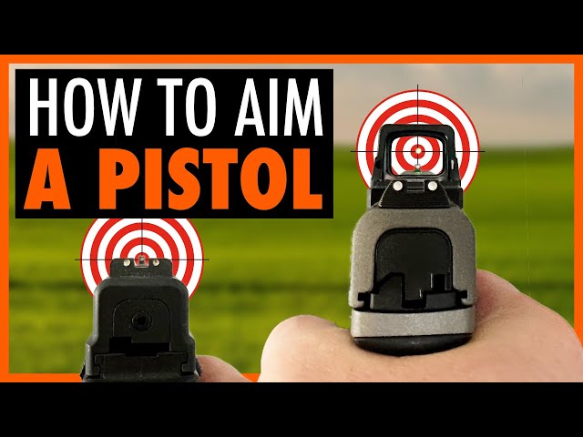 How To Aim A Pistol Using Iron Sights Or A Red Dot... And Why You Miss