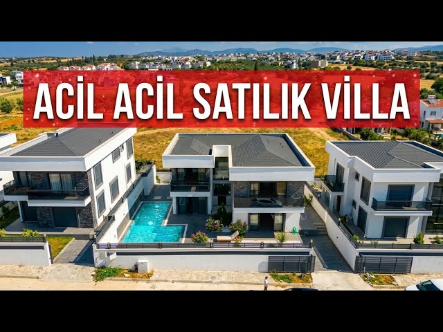 4+1 Detached Villa with Pool for Sale in Didim