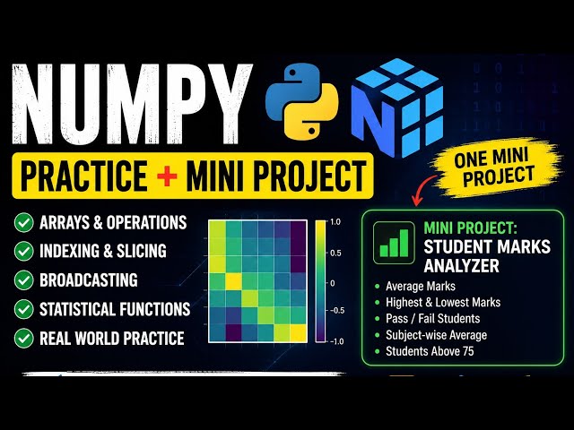 Python numpy practice and mini project 