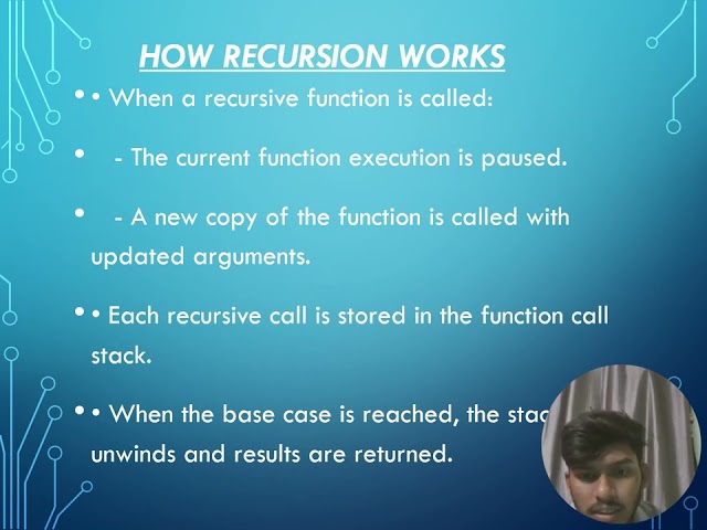 recursion in c