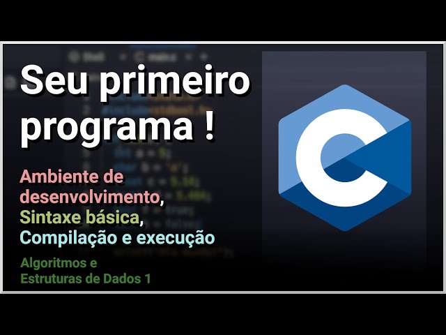 Primeiro código alfanumérico em C! - Algoritmos e Estruturas de Dados I