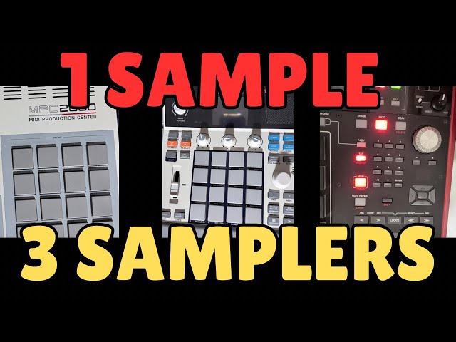 Akai Sampler Battle: Making Beats on 3 Different MPCs (Same Sample)