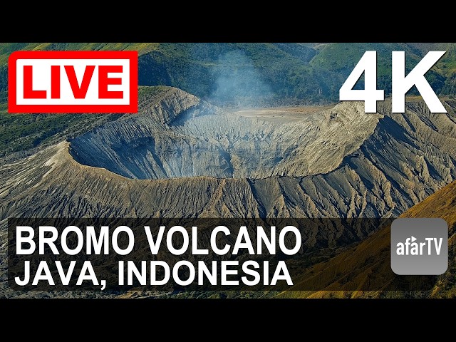 🔴 Live Now: 24/7 Bromo Volcano, Java, Indonesia in 4K Ultra HD