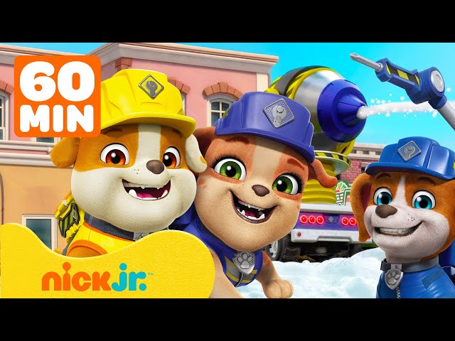 Rubble | ¡Mix lanza chorros de pintura y construcciones increíbles con Rubble! | 1 Hora | Nick Jr.