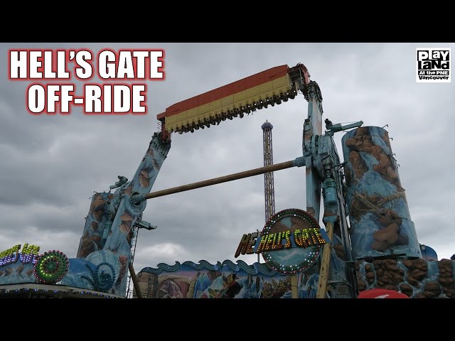 Hell's Gate Off-Ride Footage, PNE Playland Huss Top Spin | Non-Copyright