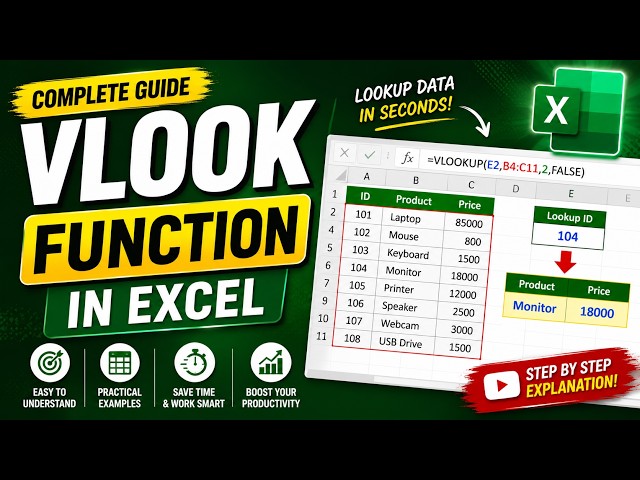 HOW TO USE V LOOKUP FUNCTION IN EXCEL | EXCEL TUTUORIALS PASHTO
