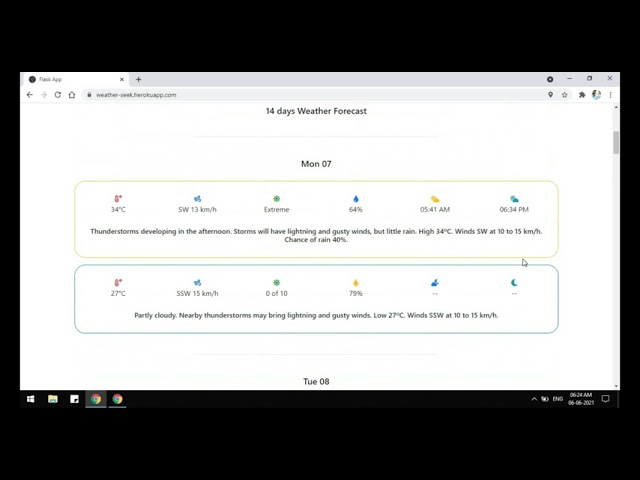 Python Weather and News Web App Flask