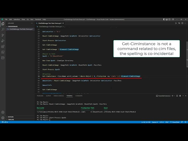 Mounting Cim Disk Image Files PowerShell Module