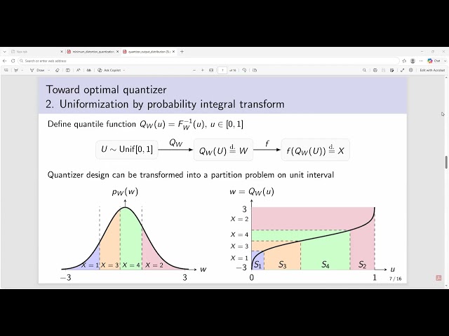 Quantization with Specified Output Distribution