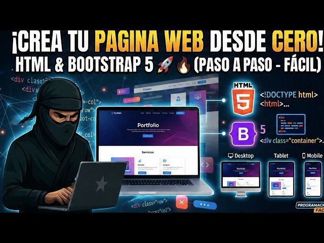 Crea una Página Web con HTML y Bootstrap 5: Tutorial Paso a Paso