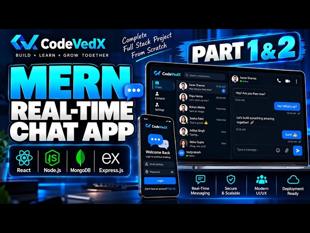 MERN Real-Time Chat App 🚀 Part 1 & 2 | Backend, Database, Signup & Login | MERN Stack