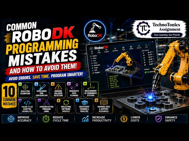 Common RoboDK Programming Mistakes and How to Avoid Them | Complete Guide | Technotonics