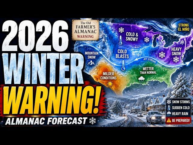 2026 winter forecast the old farmer’s almanac warning