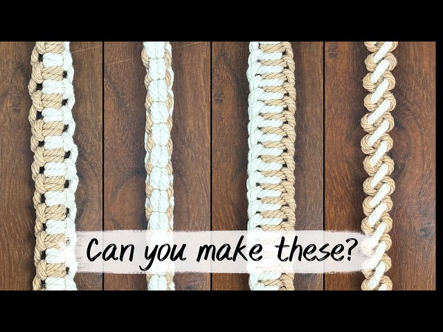 4 Macramé Knots that look more complicated than they are