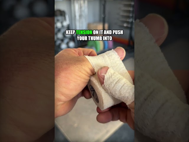 How to Tape Your Thumbs for Olympic Weightlifting