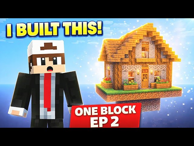 I Build House In Minecraft One Block🤩 / Ep 2 & Coper Armor]